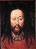 van eyck Portrait of Christ Art A4 Photo Print
