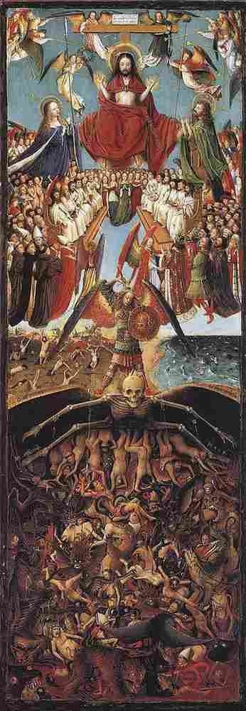 van eyck last judgment Art A4 Photo Print