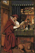 van eyck st jerome Art A4 Photo Print