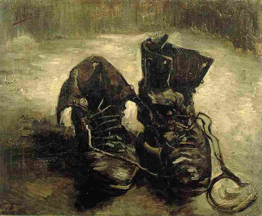 van gogh A Pair of Shoes Art A4 Photo Print
