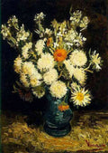 van gogh Flowers in the Blue Vase A4 Photo Print