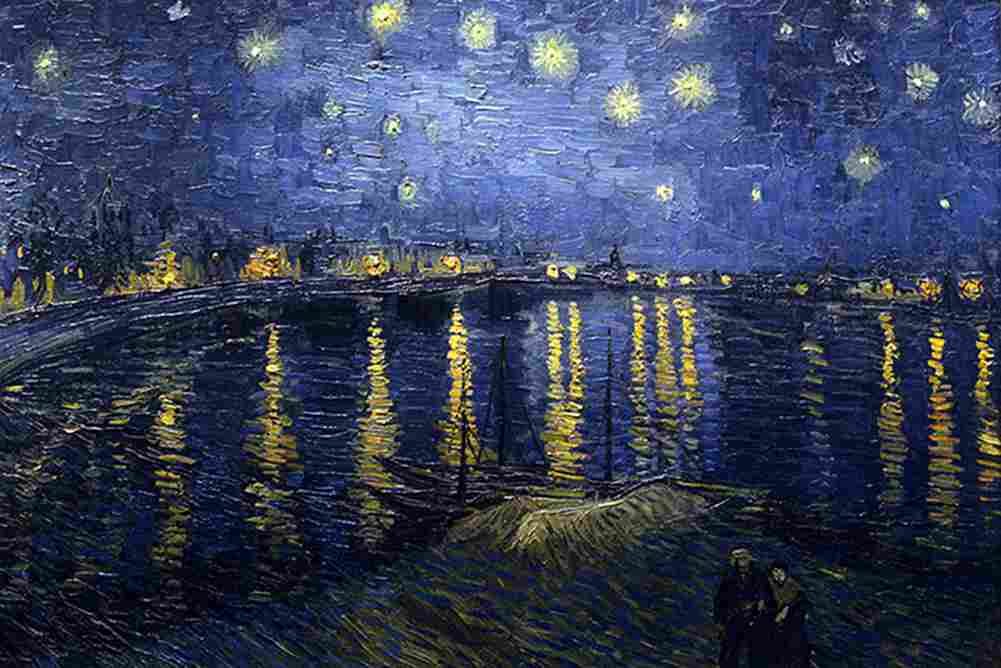 van gogh Starry Night Over the Rhone Art A4 Photo Print