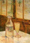van gogh Still Life with Absinthe Art A4 Photo Print