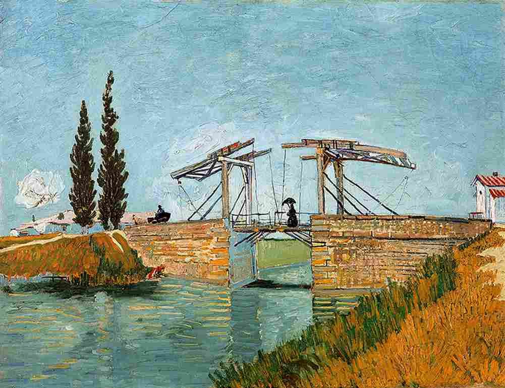 van gogh The Drawbridge main Art A4 Photo Print