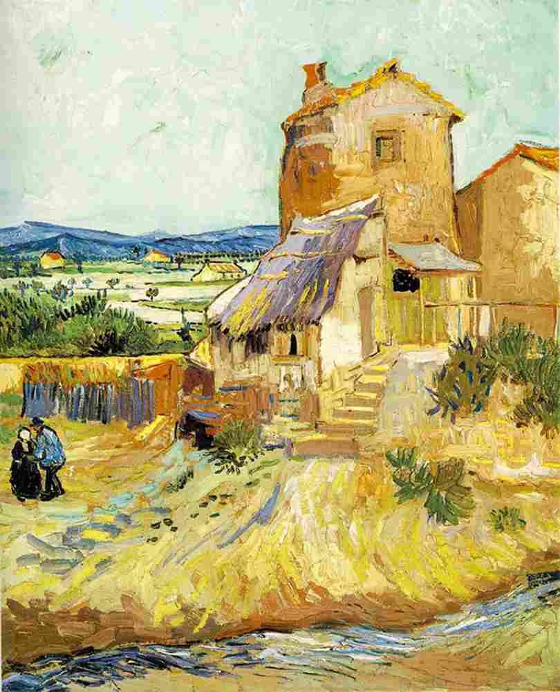 van gogh The Old Mill Art A4 Photo Print