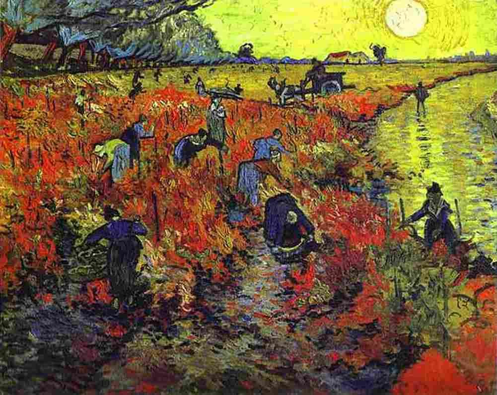 van gogh The Red Vineyard Art A4 Photo Print