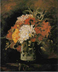 van gogh Vase with Carnations Art A4 Photo Print
