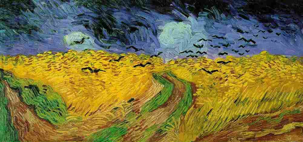van gogh Wheat Field with Crows Art A4 Photo Print