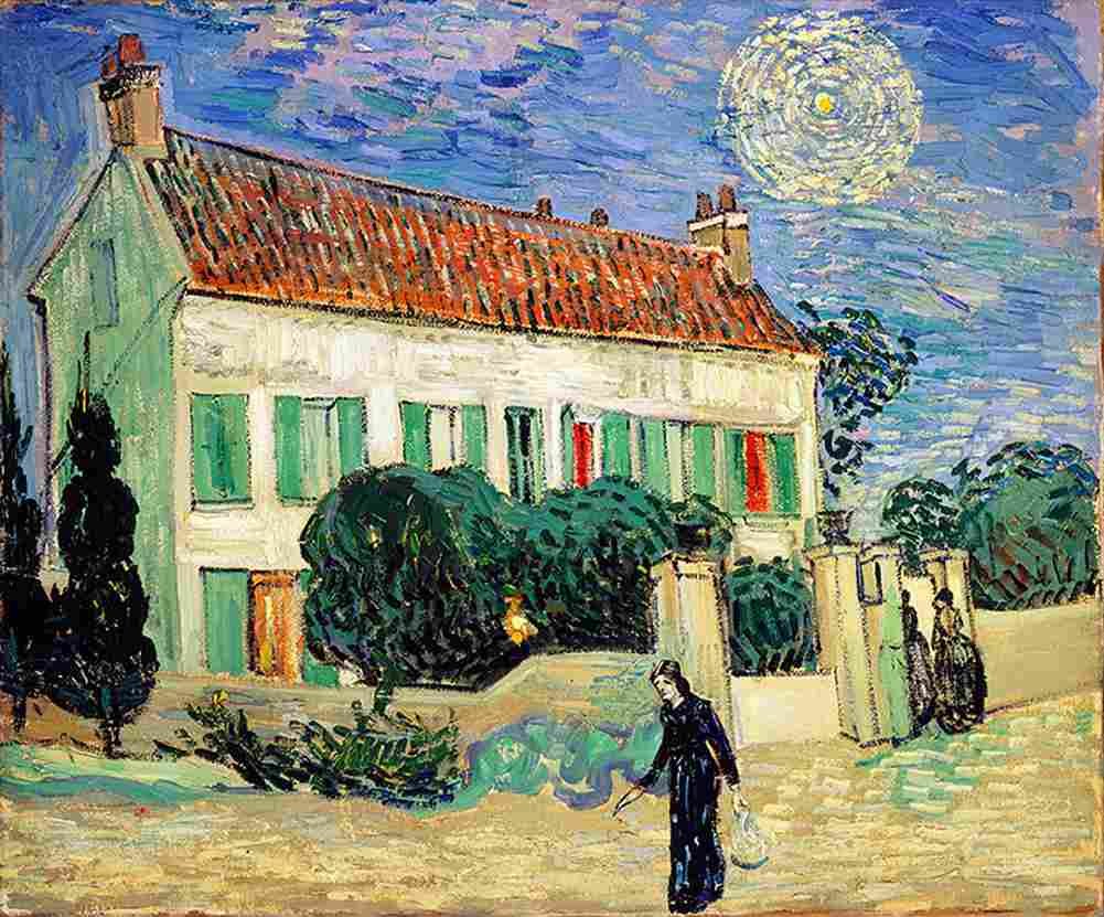 van gogh White House at Night main Art A4 Photo Print