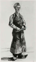 van gogh a carpenter with apron 1882 Art A4 Photo Print