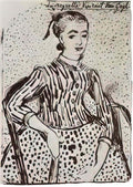 van gogh a mousmé sitting 1888 Art A4 Photo Print