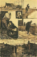 van gogh a sheet with sketches 1883 Art A4 Photo Print