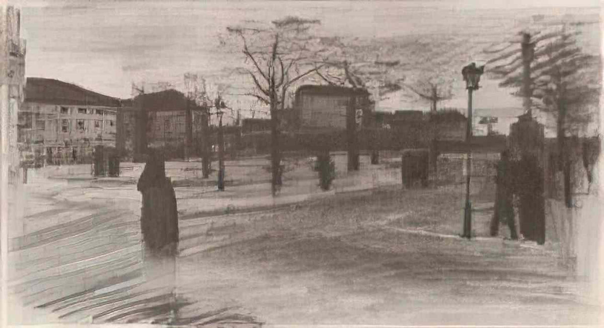 van gogh a square in paris 1886 Art A4 Photo Print