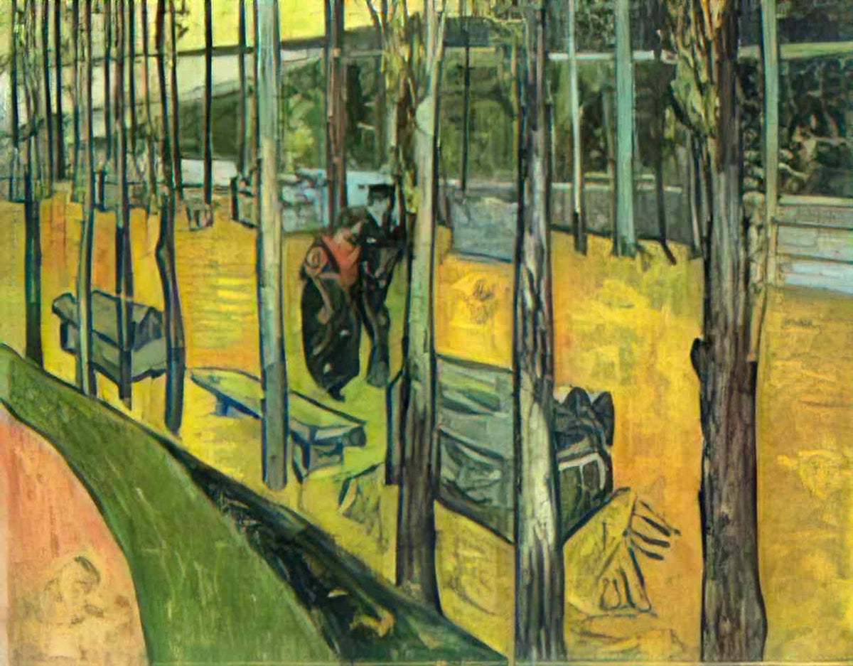 van gogh alychamps autumn 1888 Art A4 Photo Print