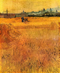 van gogh arles view from the wheat fields 1888 Art A4 Photo Print