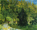van gogh avenue in the park 1888 Art A4 Photo Print
