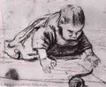 van gogh baby crawling Art A4 Photo Print