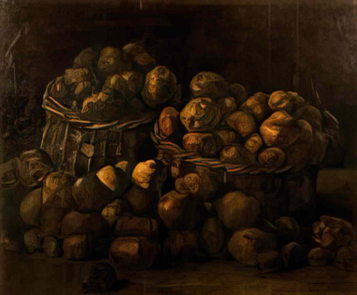 van gogh baskets of potatoes 1885 Art A4 Photo Print