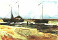 van gogh beach at scheveningen in calm weather 1882 Art A4 Photo Print