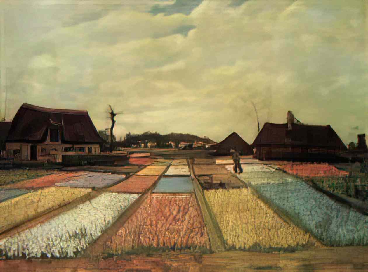 van gogh bulb fields 1883 Art A4 Photo Print