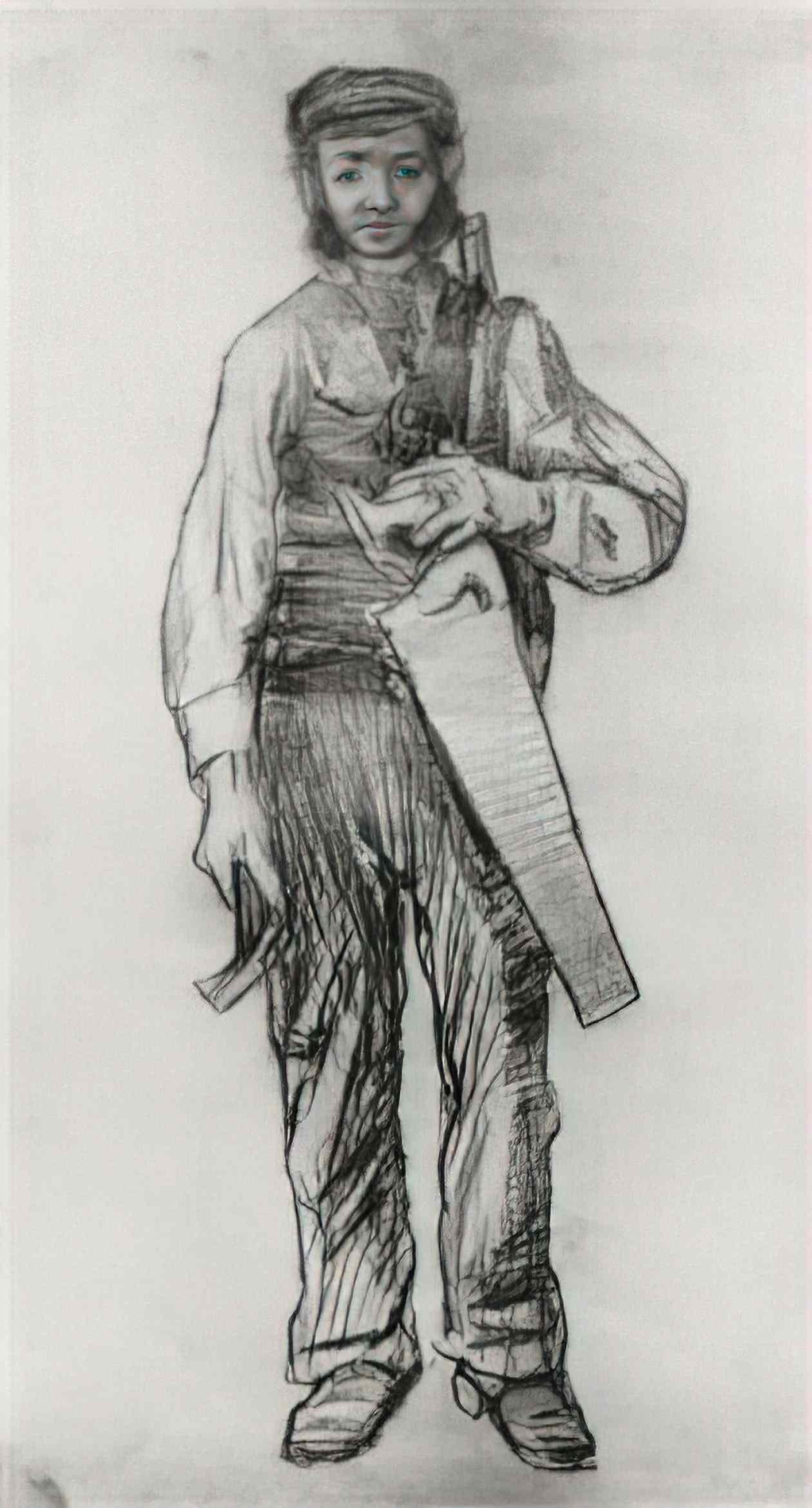 van gogh carpenter 1882 Art A4 Photo Print