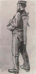 van gogh carpenter seen from the back 1882 Art A4 Photo Print