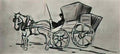 van gogh carriage drawn by a horse Art A4 Photo Print