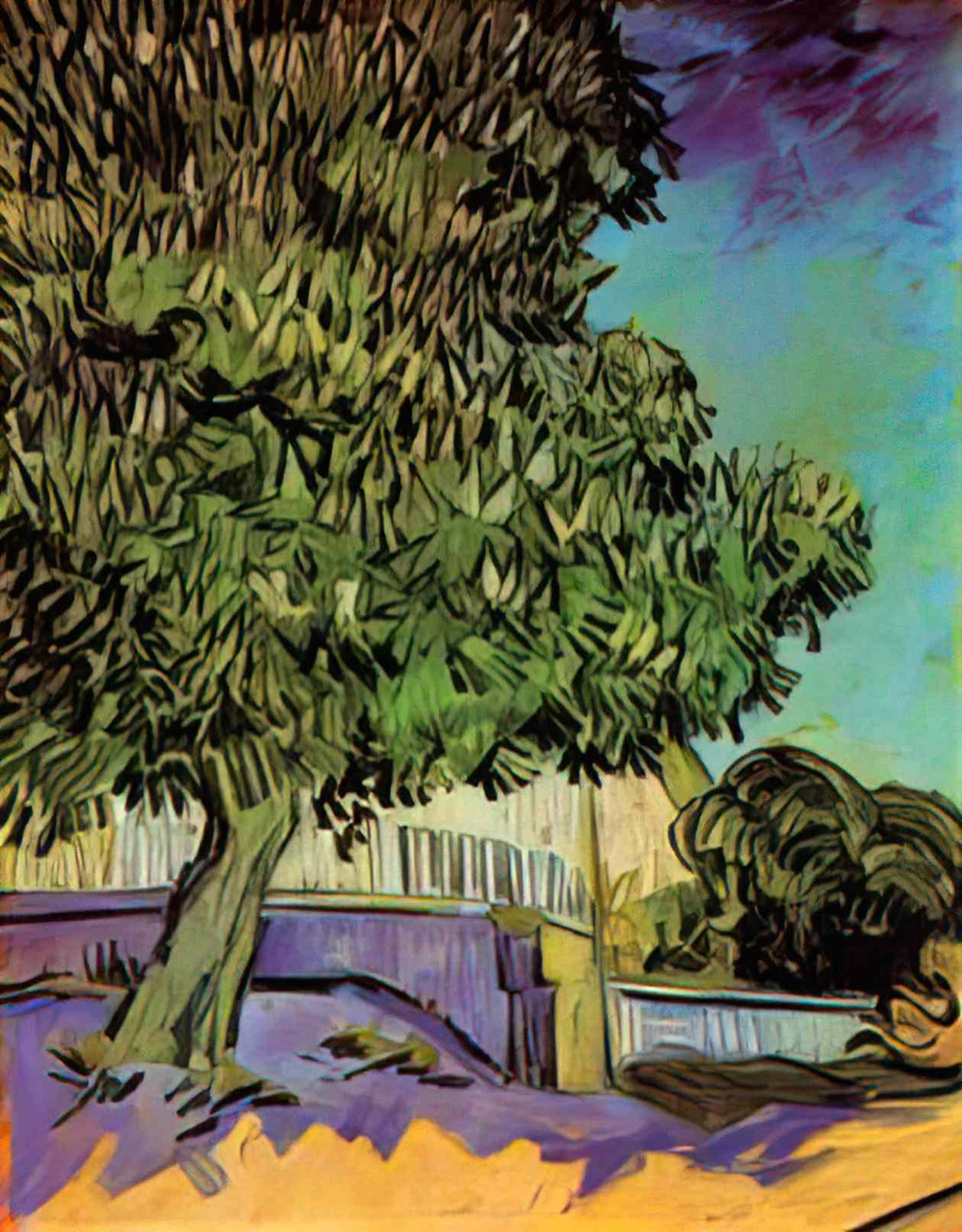 van gogh chestnut tree in blossom 1890 Art A4 Photo Print