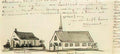 van gogh churches at petersham and turnham green Art A4 Photo Print