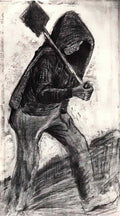 van gogh coal shoveler 1879 Art A4 Photo Print