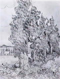 van gogh cypresses 1889 1 Art A4 Photo Print