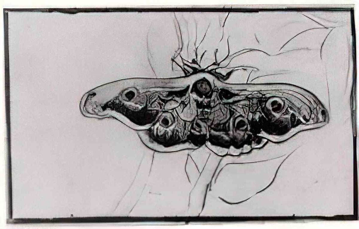 van gogh death s head moth 1889 Art A4 Photo Print