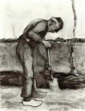 van gogh digger 1881 Art A4 Photo Print