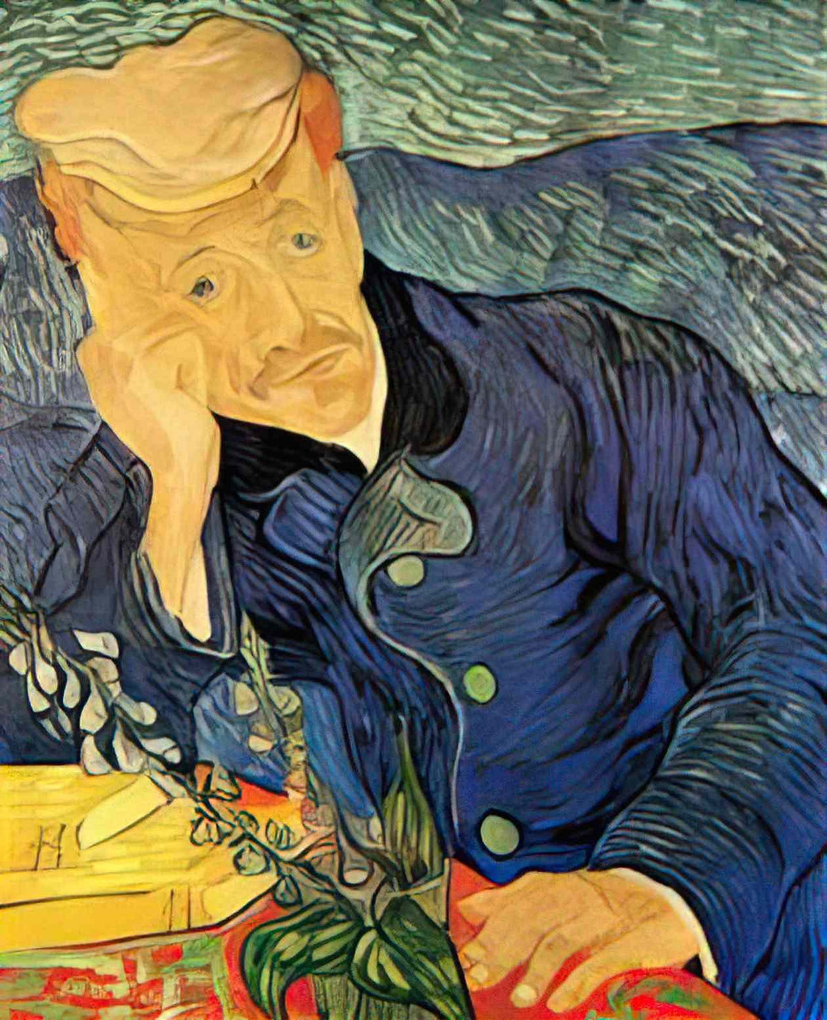 van gogh dr paul gachet 1890 Art A4 Photo Print