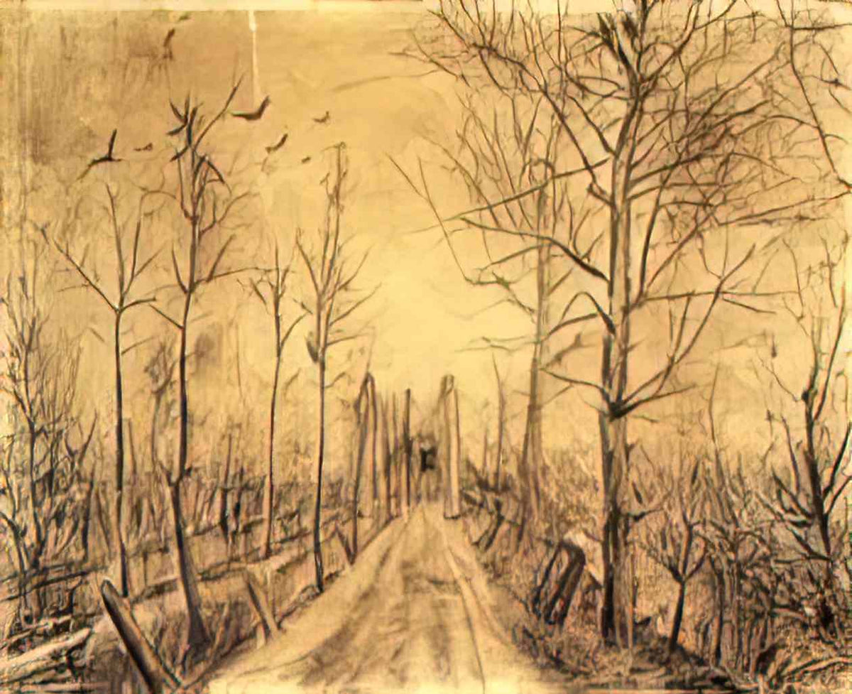 van gogh driveway Art A4 Photo Print