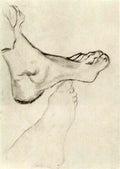 van gogh feet A4 Photo Print