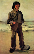 van gogh fisherman on the beach 1882 Art A4 Photo Print