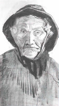 van gogh fisherman with sou wester 1883 Art A4 Photo Print
