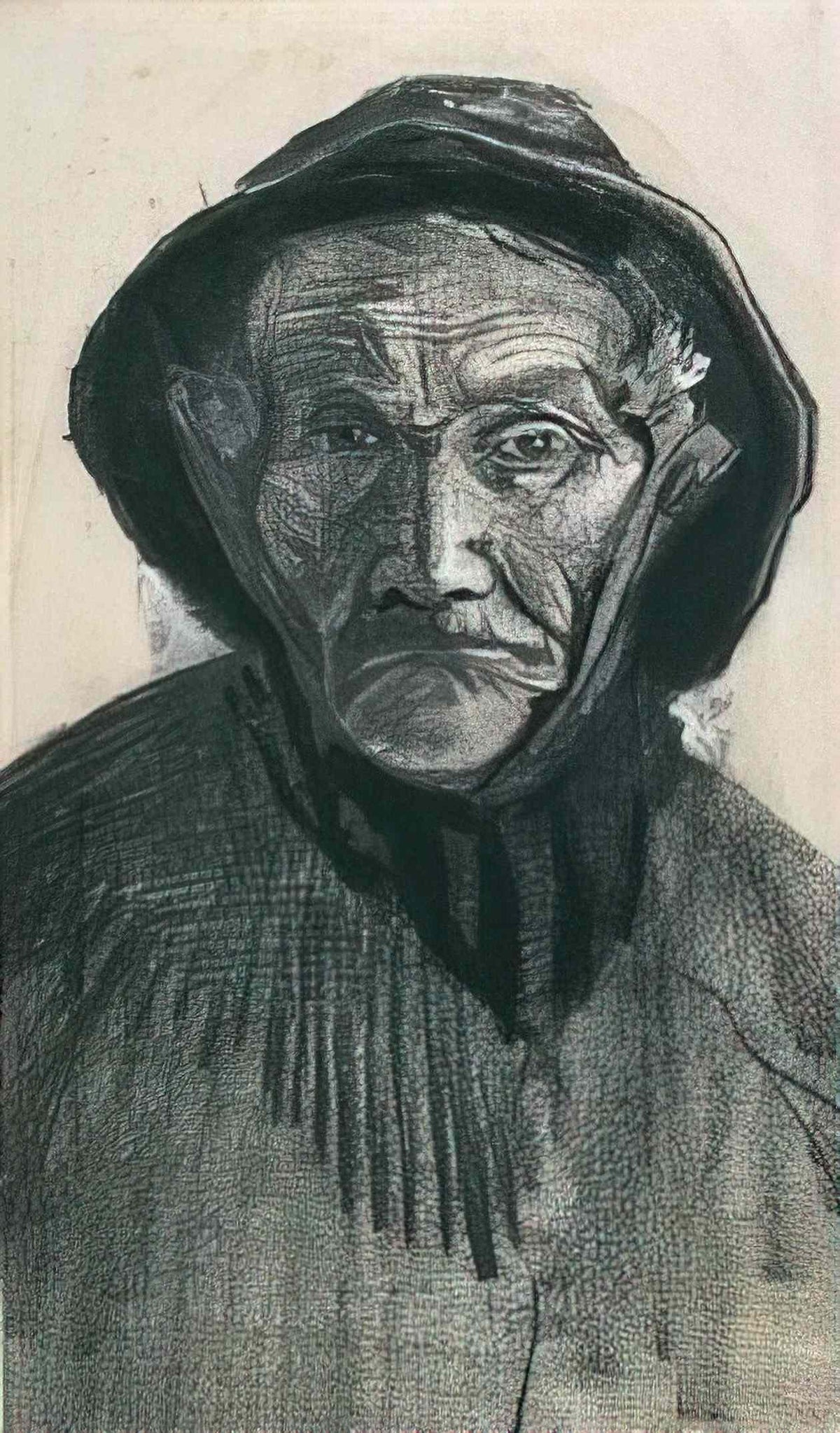 van gogh fisherman with sou wester head 1883 1 Art A4 Photo Print