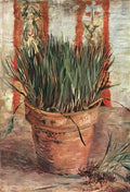 van gogh flowerpot with chives 1887 Art A4 Photo Print
