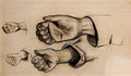 van gogh four hands Art A4 Photo Print