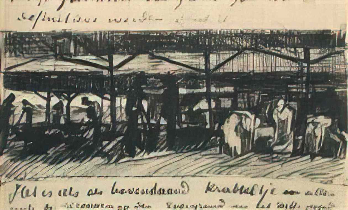 van gogh garbage dump 1883 1 Art A4 Photo Print