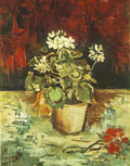 van gogh geranium in a flowerpot 1886 Art A4 Photo Print