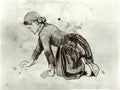 van gogh girl kneeling 1881 Art A4 Photo Print