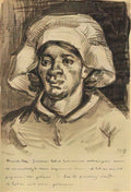 van gogh gordina de groot head 1885 Art A4 Photo Print