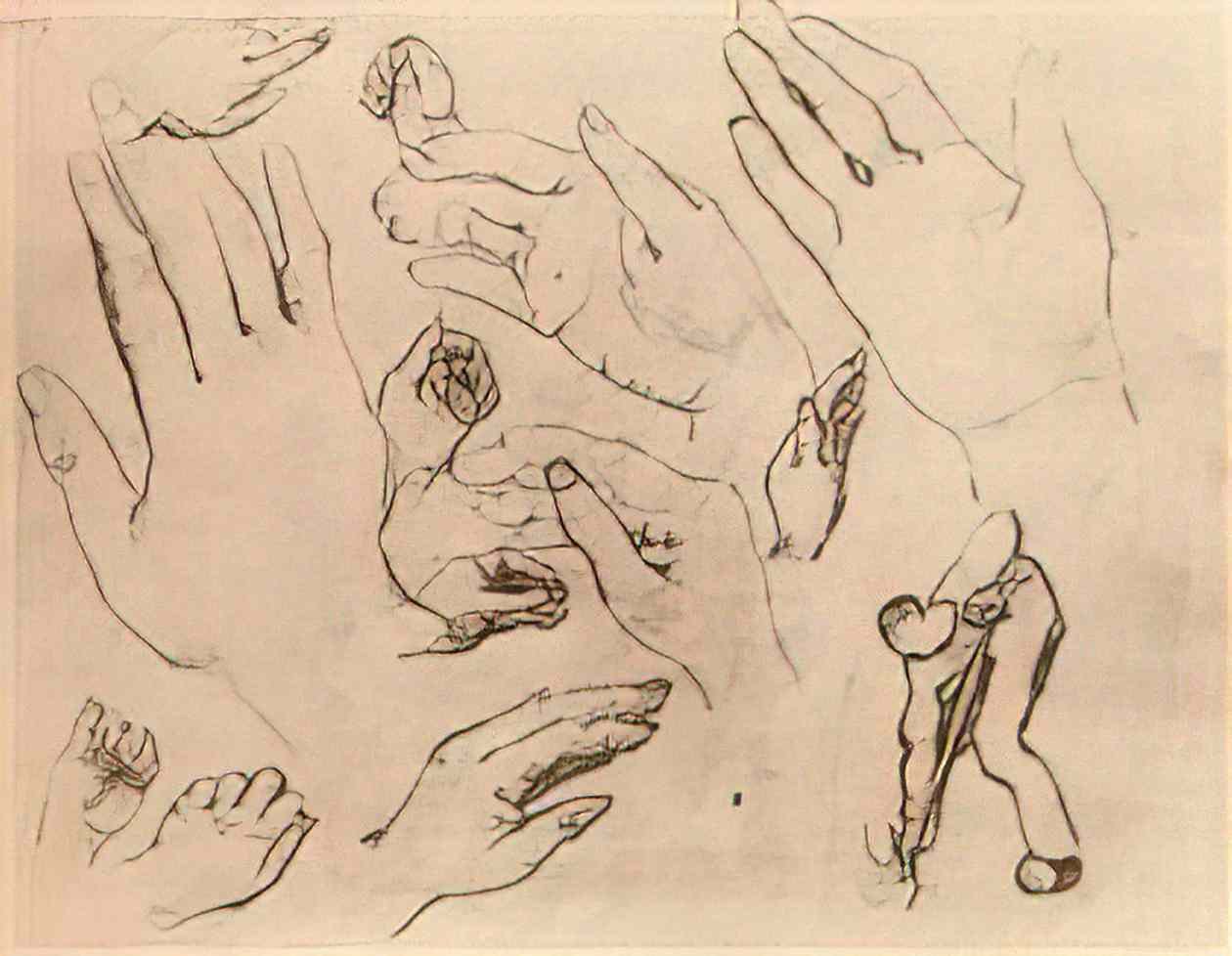 van gogh hands 1885 1 Art A4 Photo Print