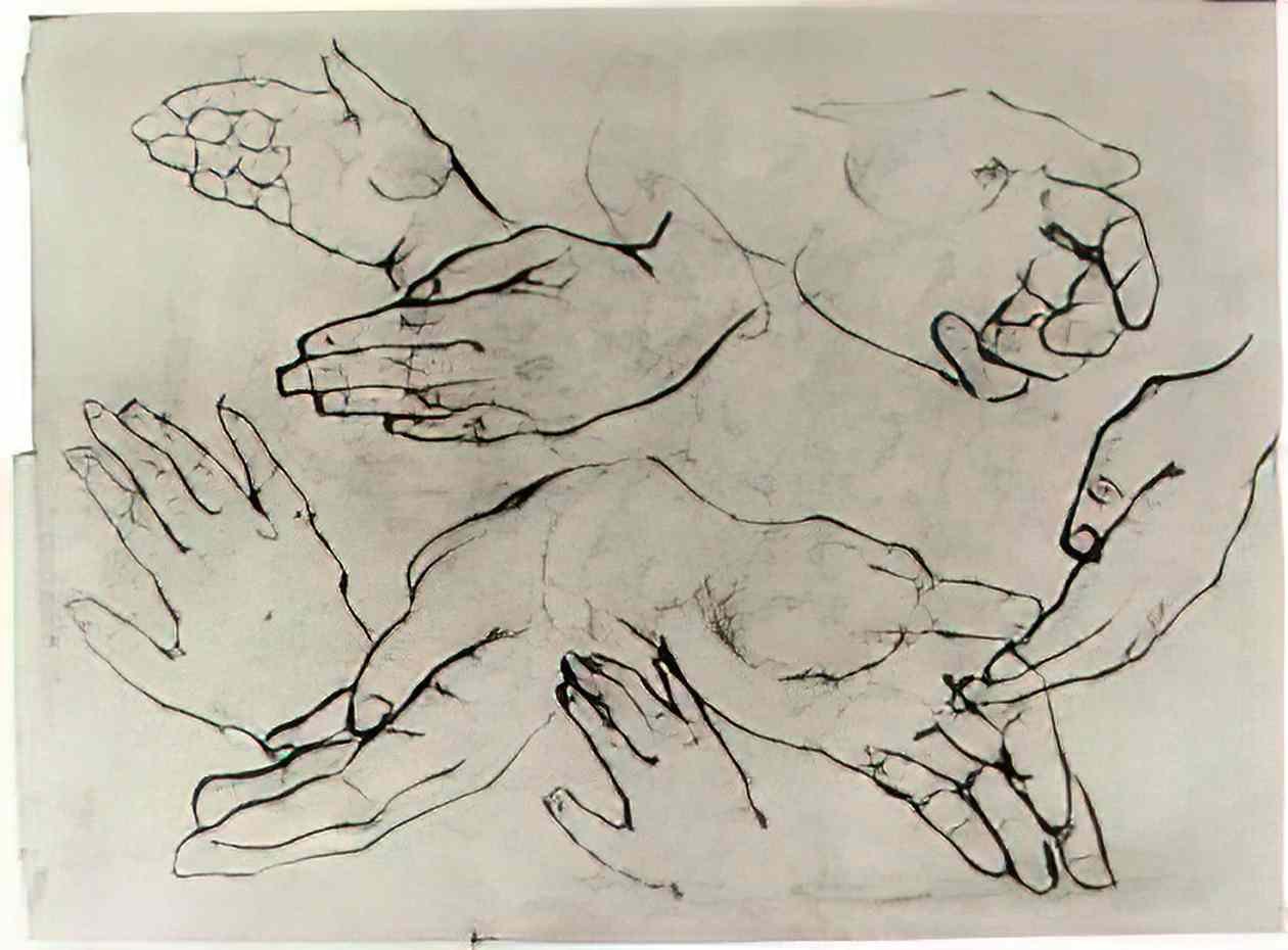 van gogh hands 1885 2 Art A4 Photo Print
