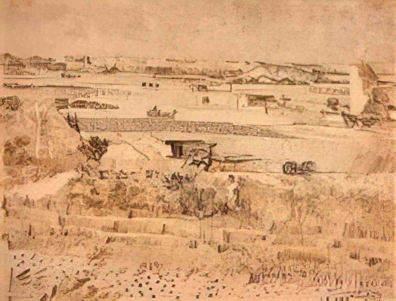 van gogh harvest landscape 1888 Art A4 Photo Print