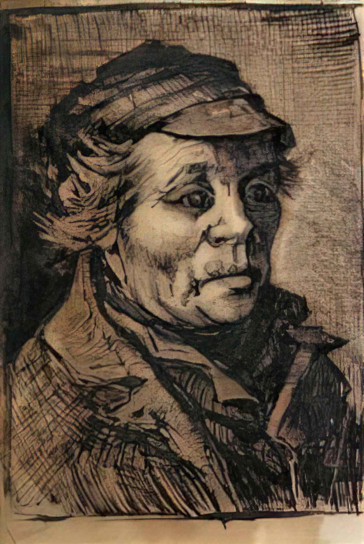 van gogh head of a man 1 Art A4 Photo Print