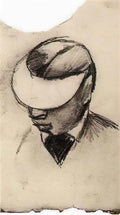 van gogh head of a man with cap lithographer s shade 1886 Art A4 Photo Print